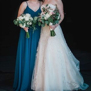 David’s Bridal Chiffon Floorlength Dress